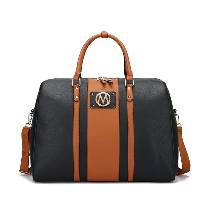 MKFCollection Melissa Weekender Bag - Vegan Leather Designer Handbag Image 1