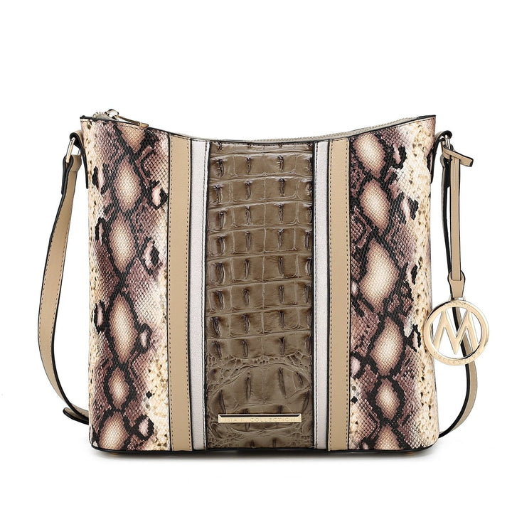 MKFCollection Meline Shoulder Bag - Vegan Leather Designer Handbag Image 4