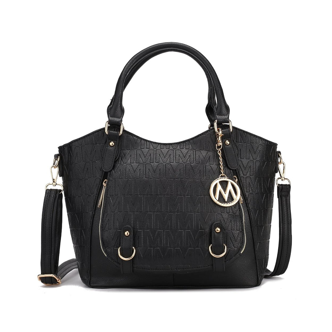 MKFCollection Melissa Signature Tote - Vegan Leather Designer Handbag Image 3