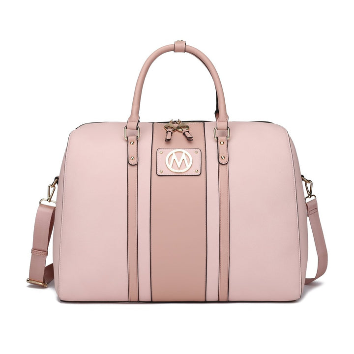 MKFCollection Melissa Weekender Bag - Vegan Leather Designer Handbag Image 3