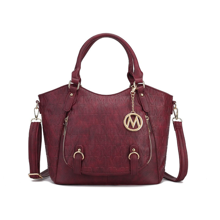 MKFCollection Melissa Signature Tote - Vegan Leather Designer Handbag Image 4