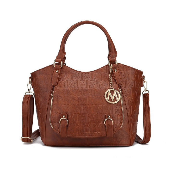 MKFCollection Melissa Signature Tote - Vegan Leather Designer Handbag Image 4