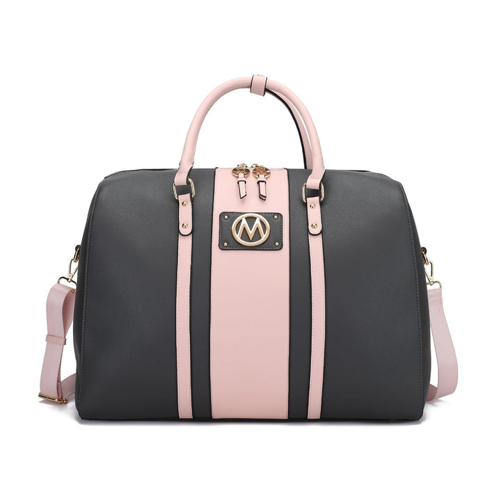 MKFCollection Melissa Weekender Bag - Vegan Leather Designer Handbag Image 4