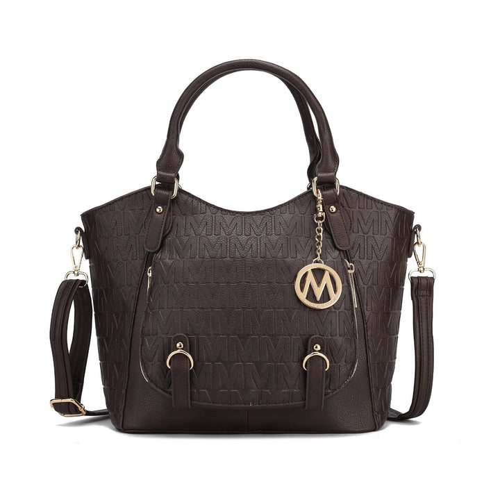 MKFCollection Melissa Signature Tote - Vegan Leather Designer Handbag Image 6