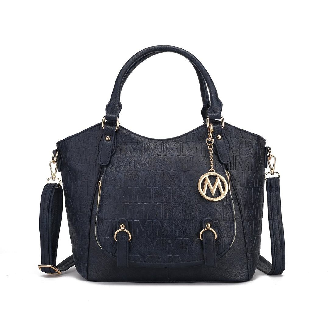 MKFCollection Melissa Signature Tote - Vegan Leather Designer Handbag Image 8