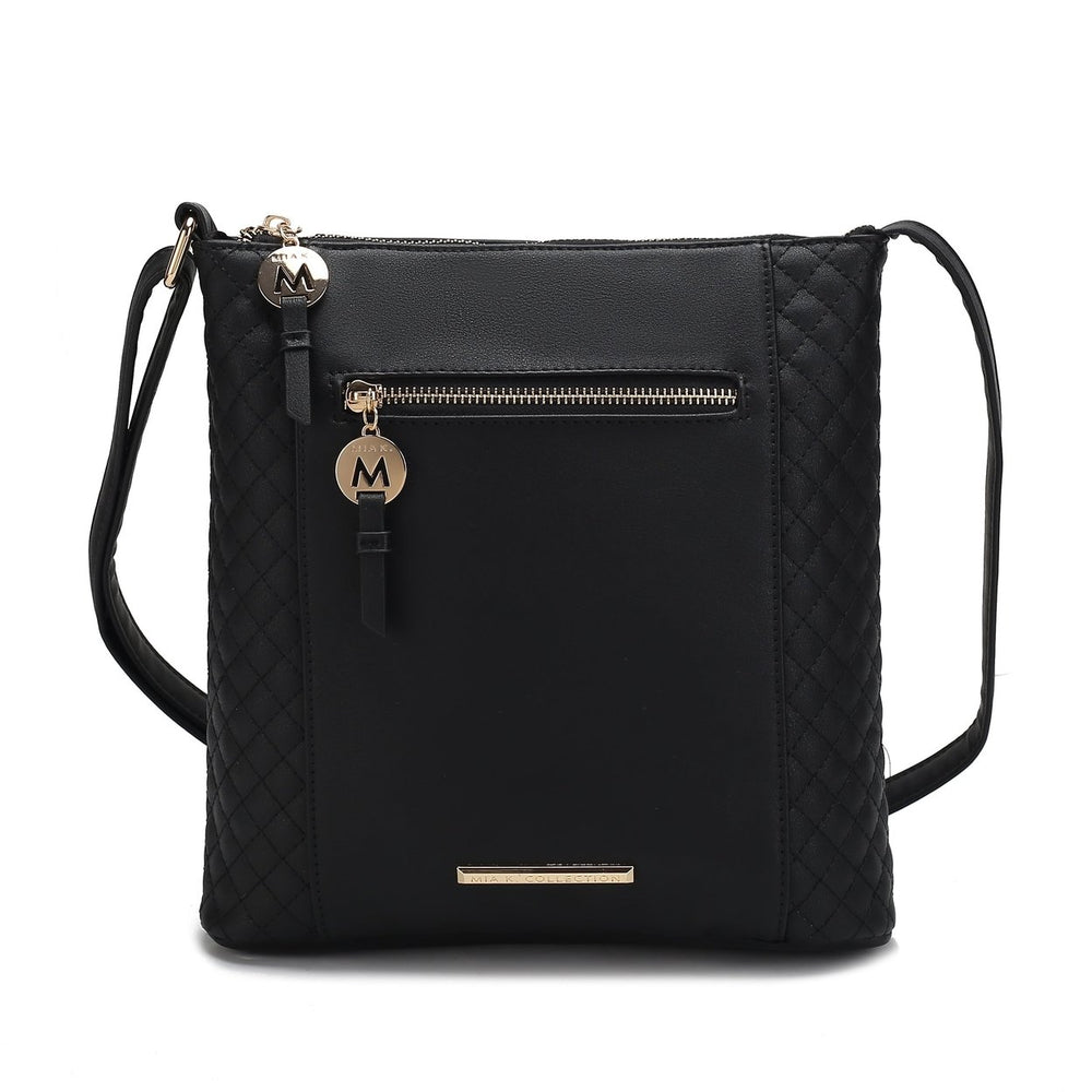 MKFCollection Miranda Crossbody Bag - Vegan Leather Designer Handbag Image 2