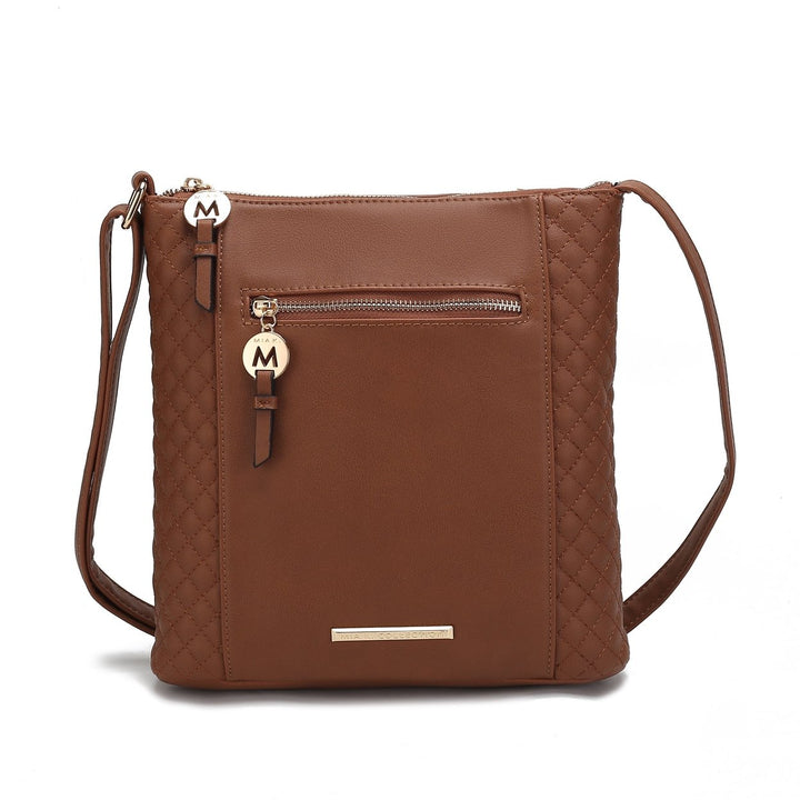 MKFCollection Miranda Crossbody Bag - Vegan Leather Designer Handbag Image 3