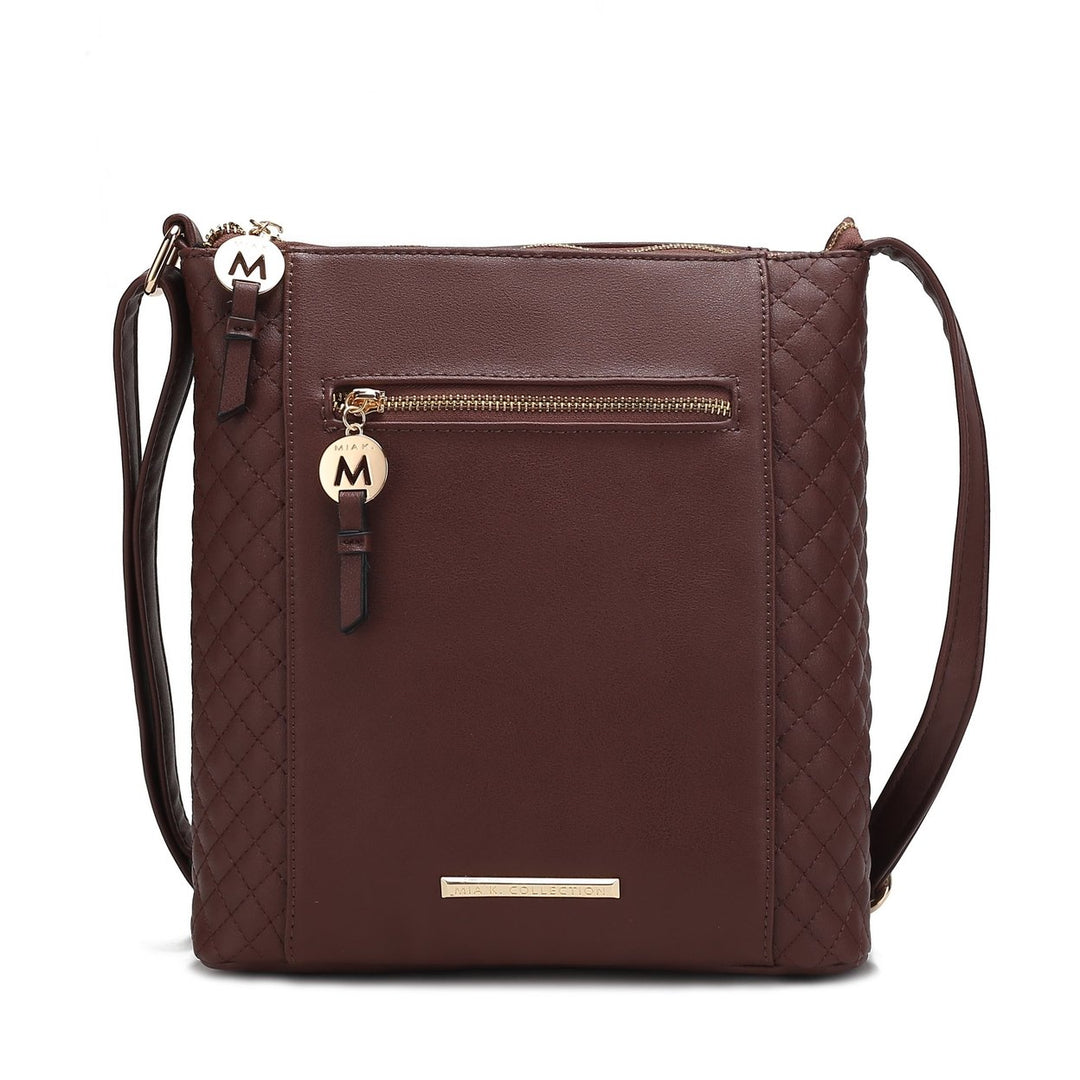 MKFCollection Miranda Crossbody Bag - Vegan Leather Designer Handbag Image 4