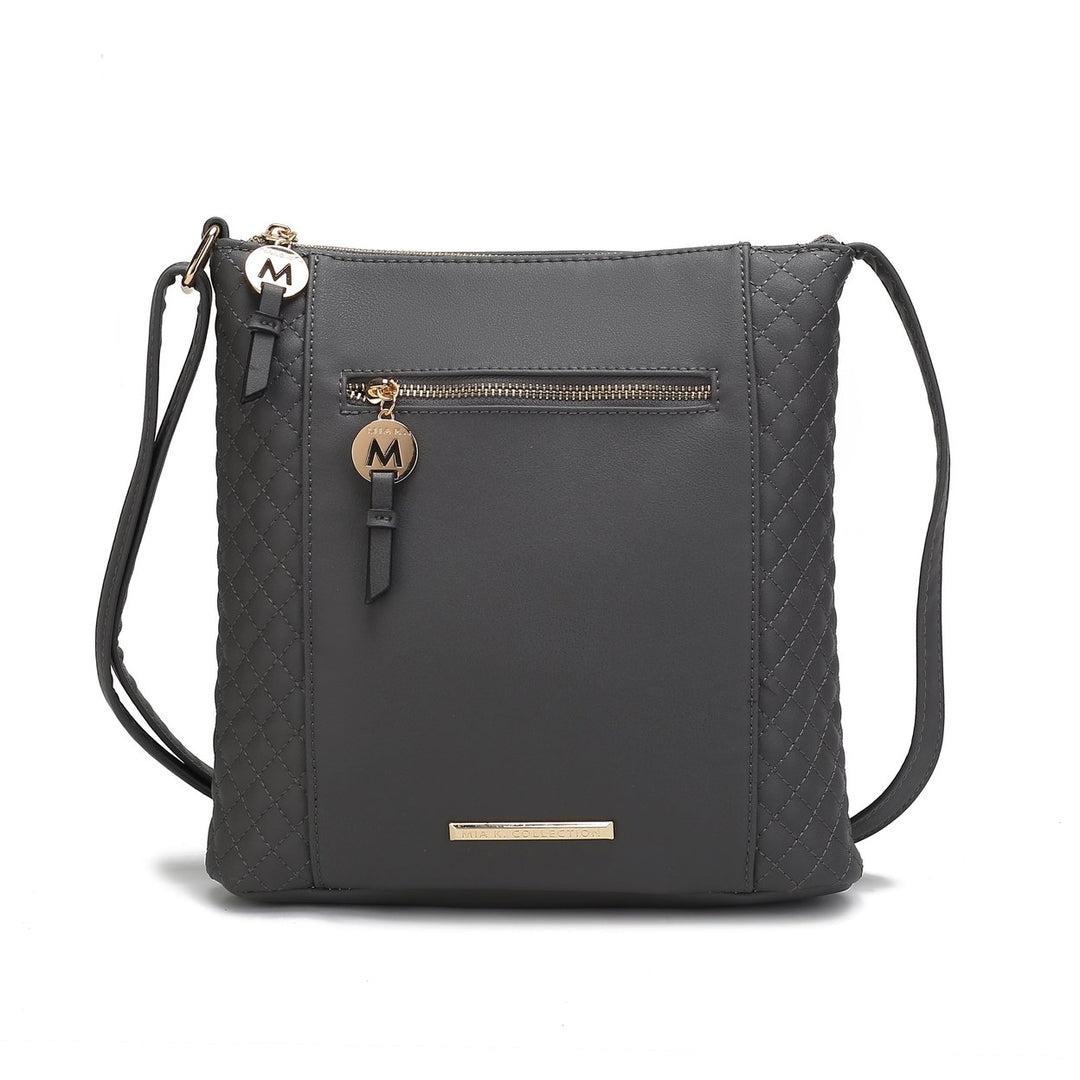 MKFCollection Miranda Crossbody Bag - Vegan Leather Designer Handbag Image 4