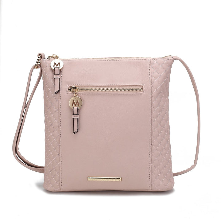 MKFCollection Miranda Crossbody Bag - Vegan Leather Designer Handbag Image 8