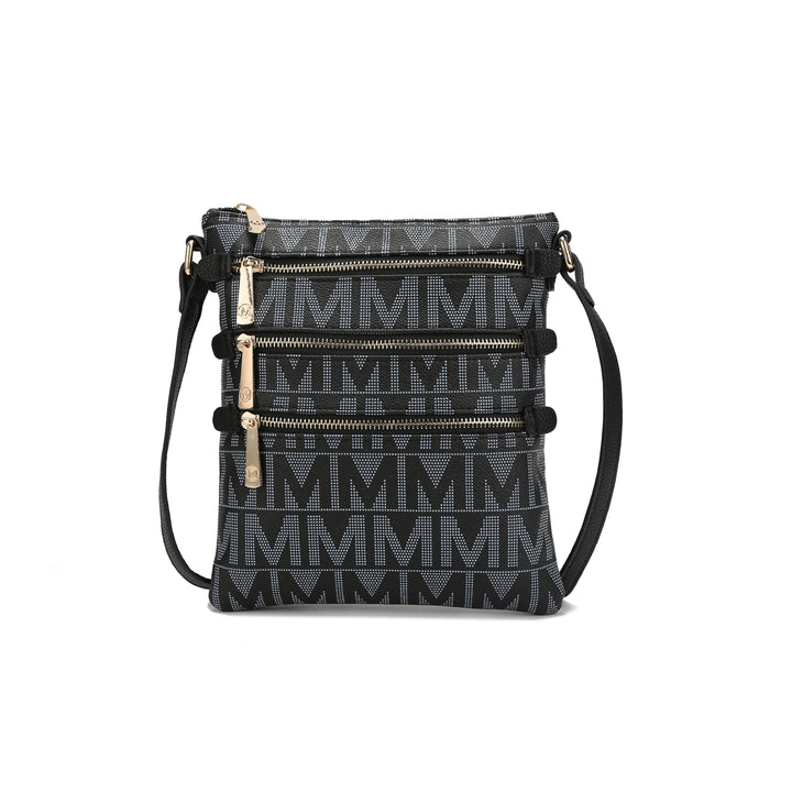 MKFCollection Mya Signature Crossbody Bag - Vegan Leather Designer Handbag Image 6