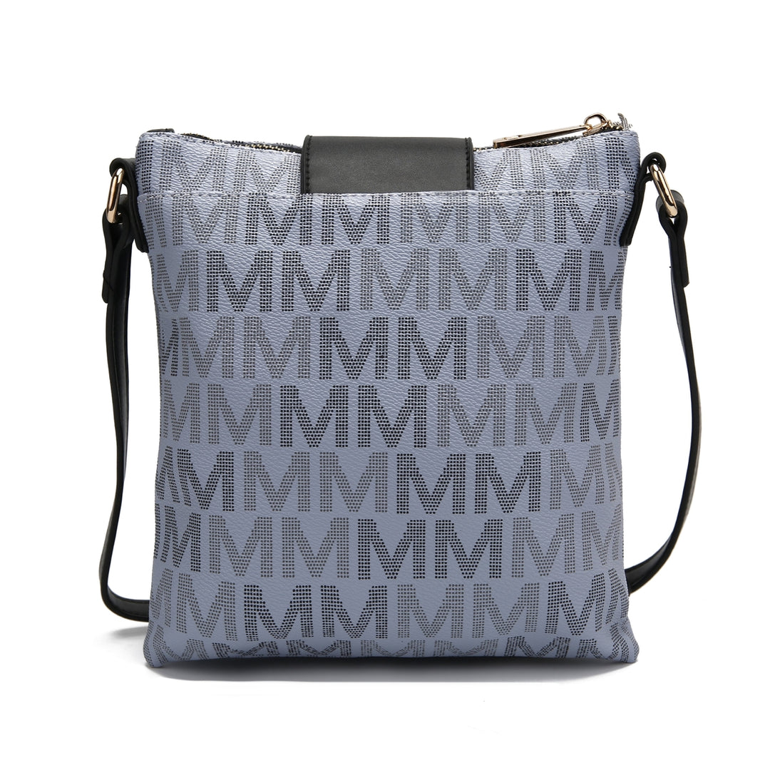 MKFCollection Nadien Signature Crossbody Bag - Vegan Leather Designer Handbag Image 3