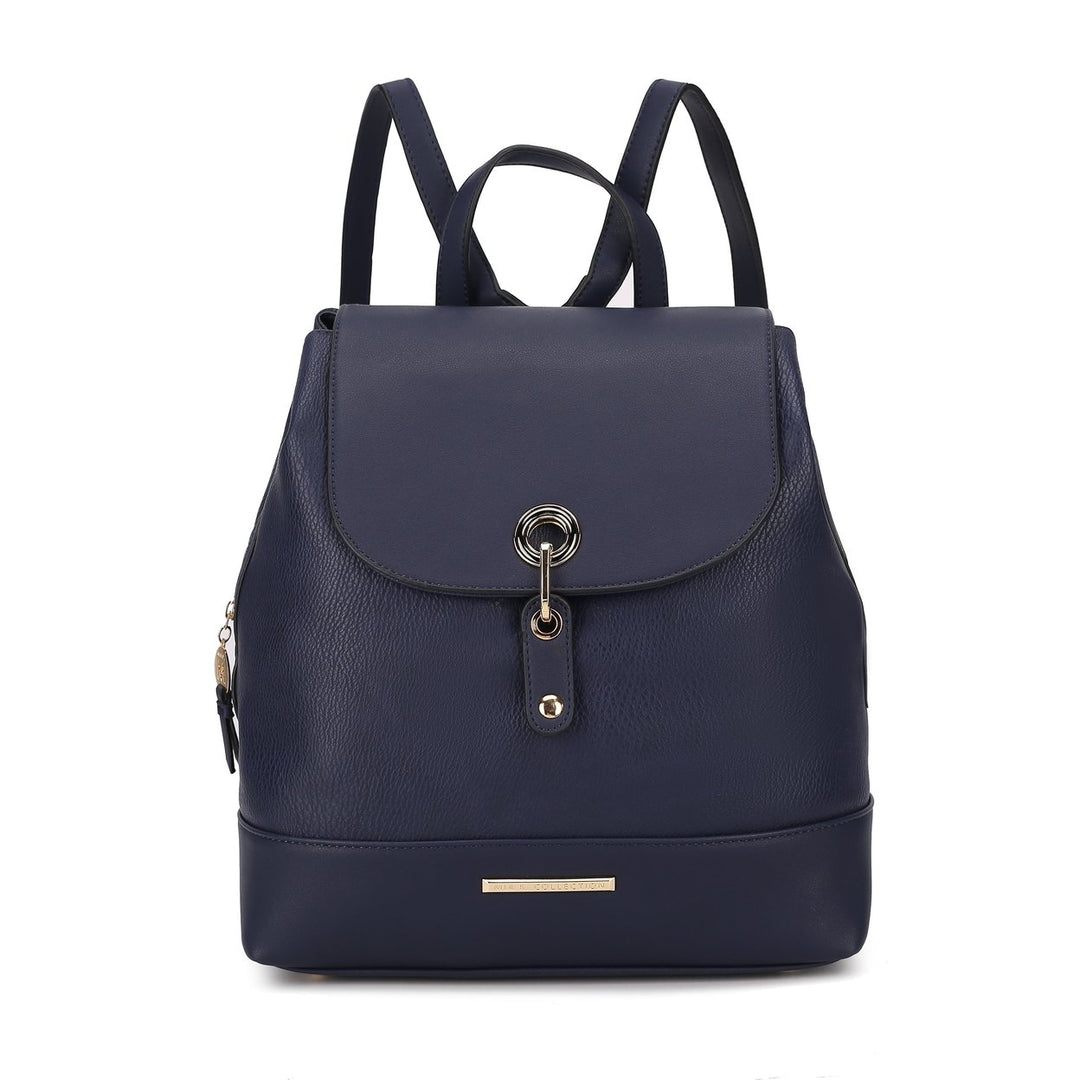 MKFCollection Laura Backpack - Vegan Leather Designer Handbag Image 4