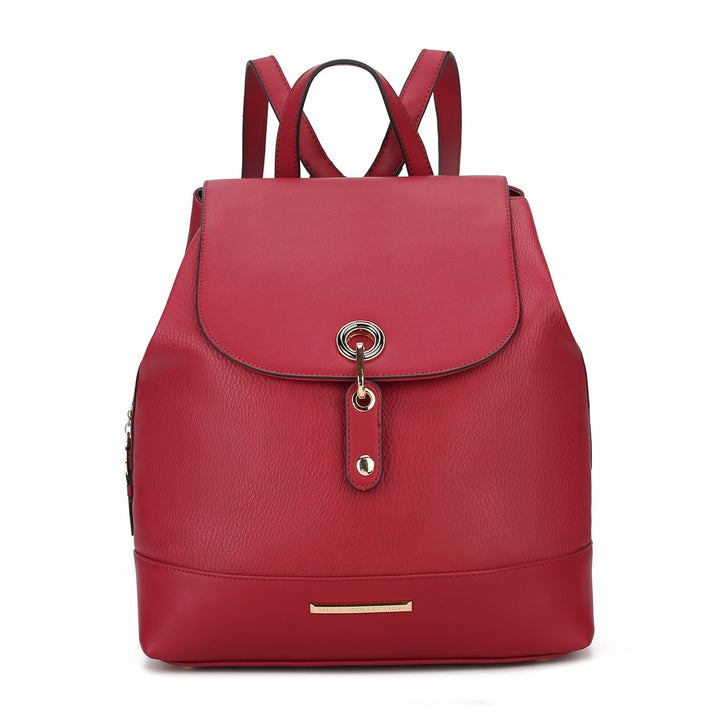 MKFCollection Laura Backpack - Vegan Leather Designer Handbag Image 8