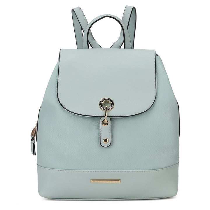 MKFCollection Laura Backpack - Vegan Leather Designer Handbag Image 9