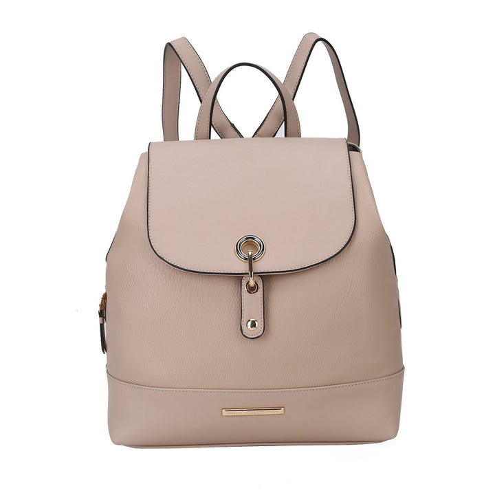 MKFCollection Laura Backpack - Vegan Leather Designer Handbag Image 10