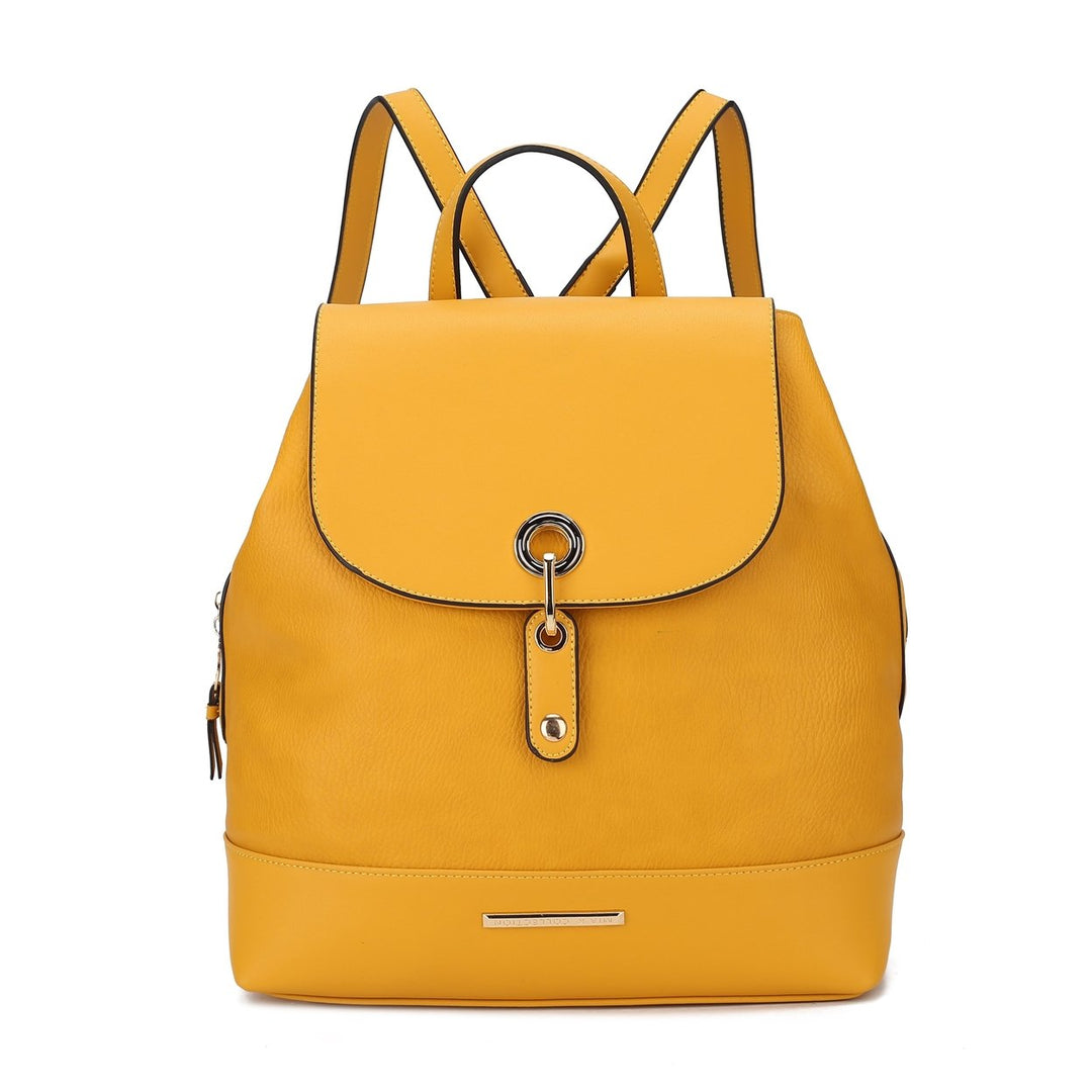 MKFCollection Laura Backpack - Vegan Leather Designer Handbag Image 11