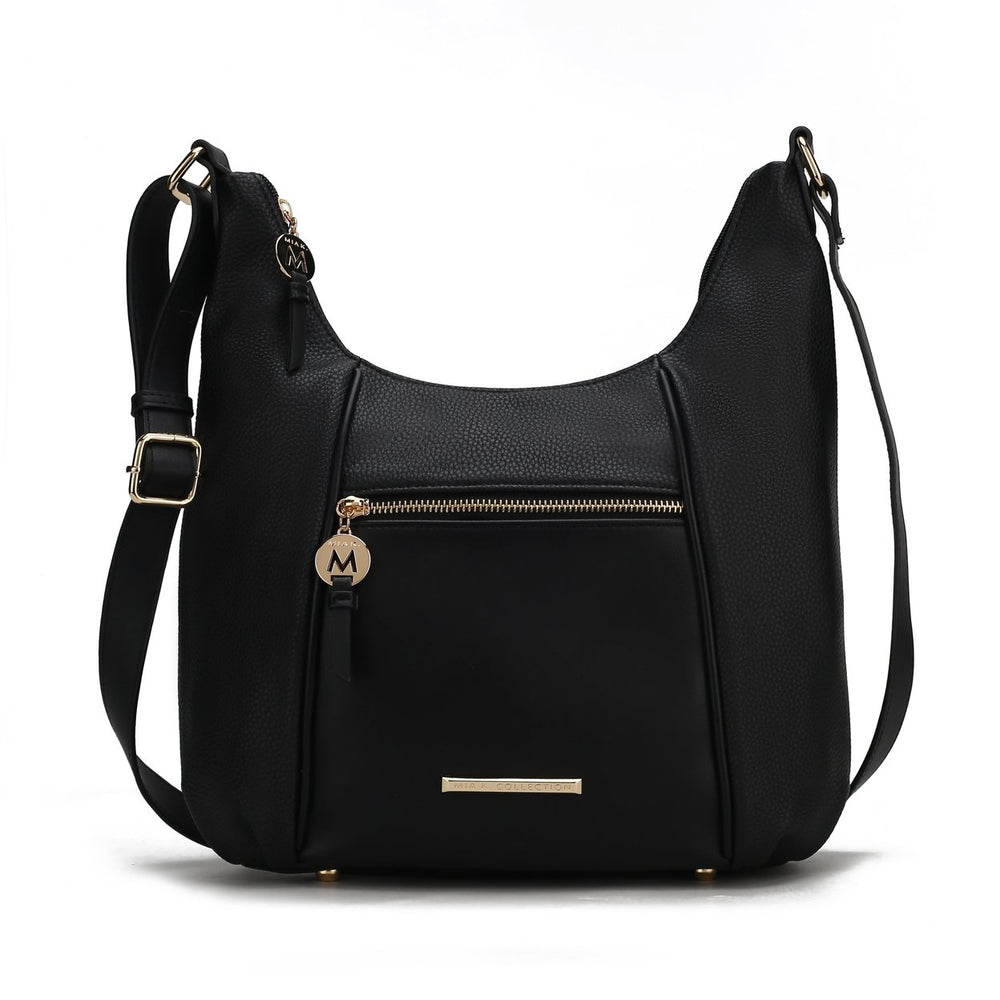 MKFCollection Lavinia Shoulder Bag - Vegan Leather Designer Handbag Image 2