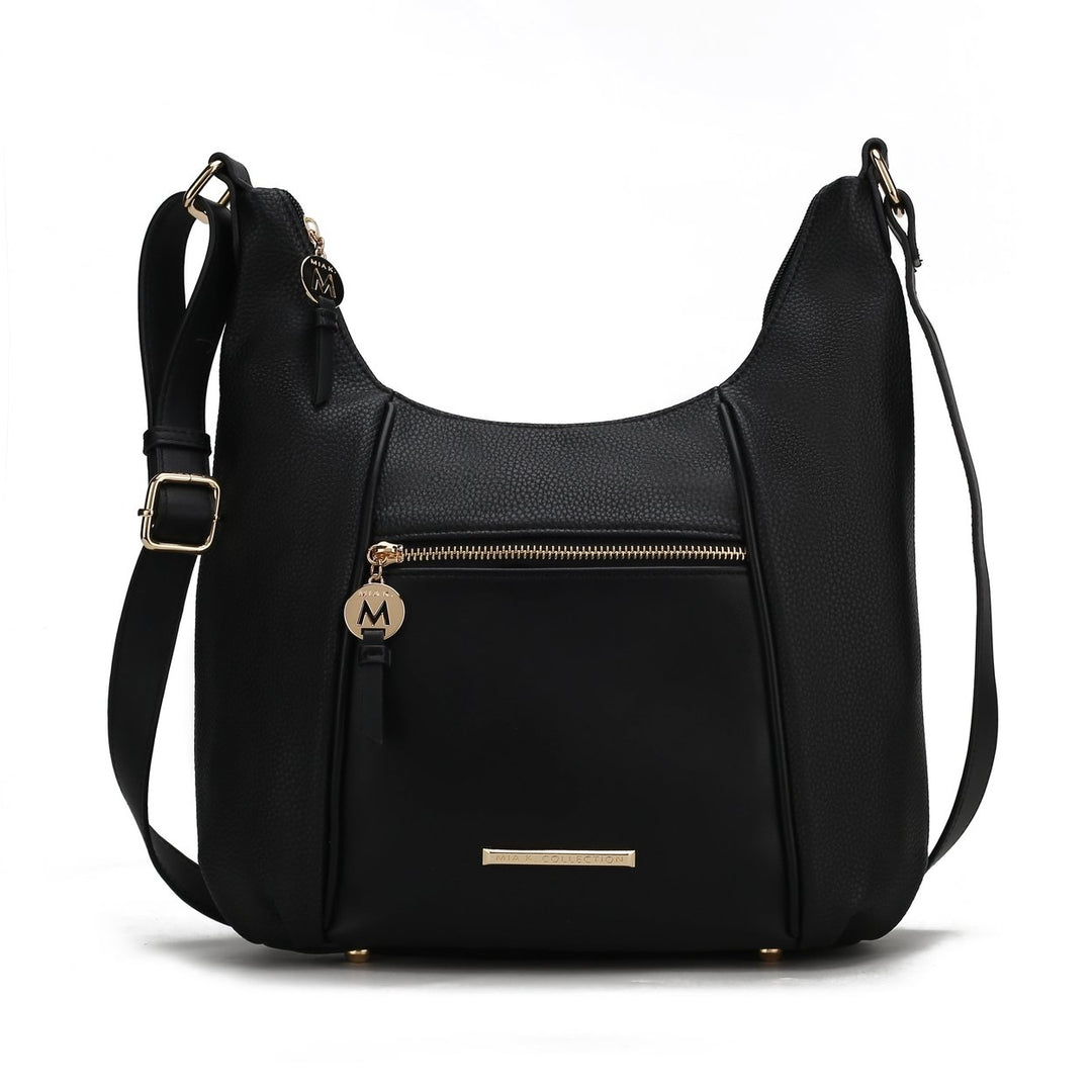 MKFCollection Lavinia Shoulder Bag - Vegan Leather Designer Handbag Image 2