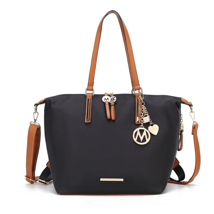 MKFCollection Layla Convertible Weekender - Vegan Leather Designer Handbag Image 1