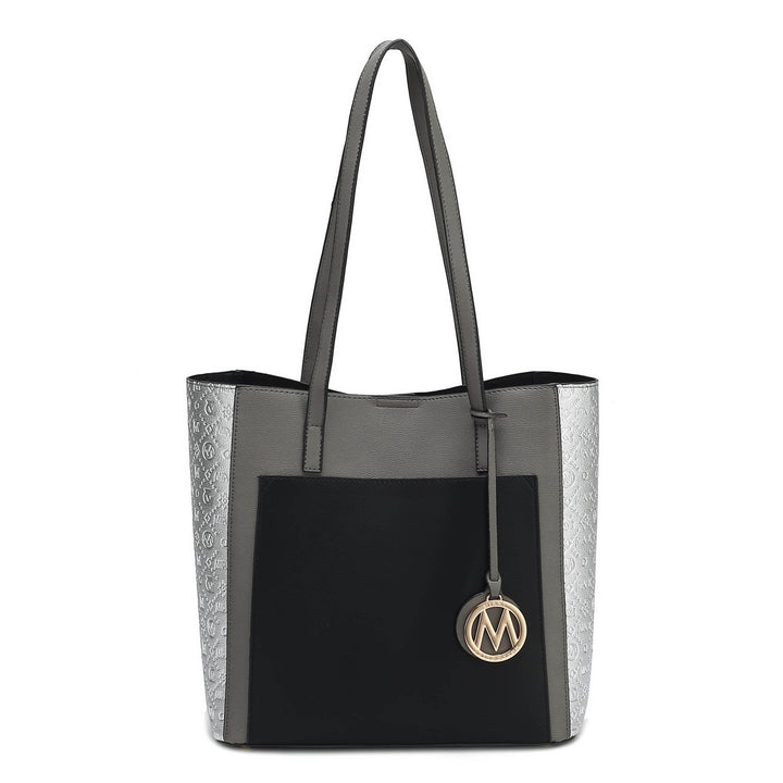 MKFCollection Leah Tote Bag - Vegan Leather Designer Handbag Image 2