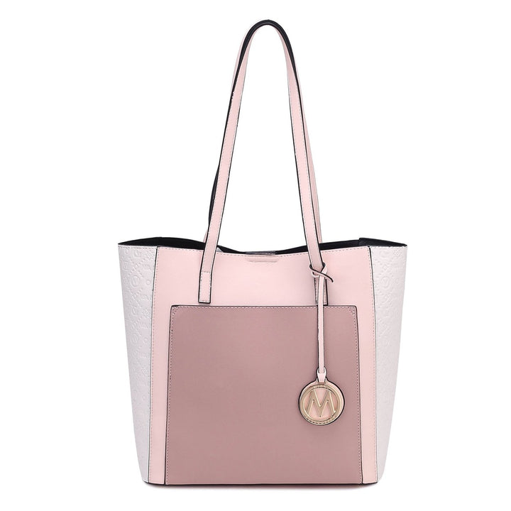 MKFCollection Leah Tote Bag - Vegan Leather Designer Handbag Image 3