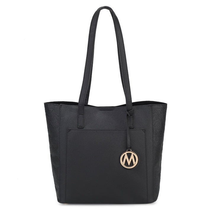 MKFCollection Leah Tote Bag - Vegan Leather Designer Handbag Image 7