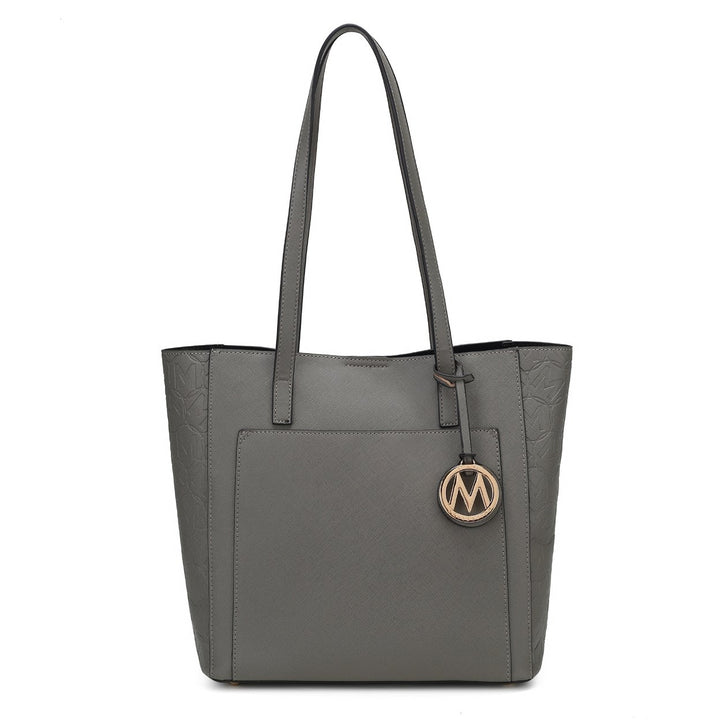 MKFCollection Leah Tote Bag - Vegan Leather Designer Handbag Image 11