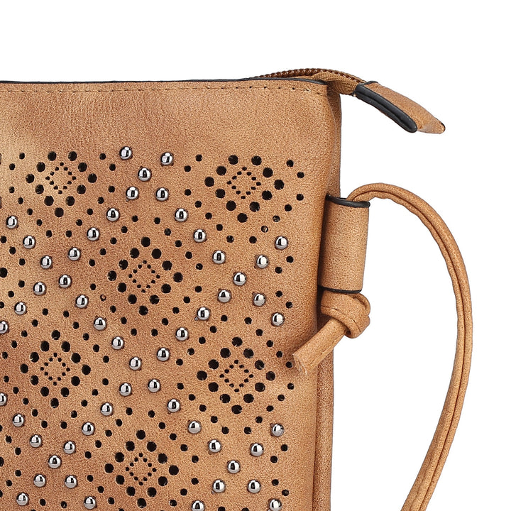 MKFCollection Leysha Crossbody Bag - Vegan Leather Designer Handbag Image 4