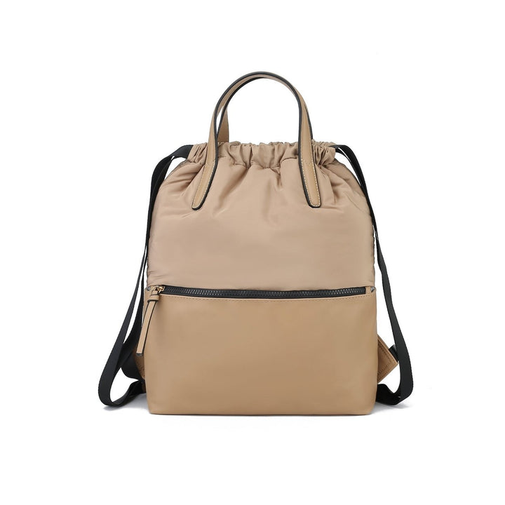 MKFCollection Lexi Packable Backpack - Vegan Leather Designer Handbag Image 1