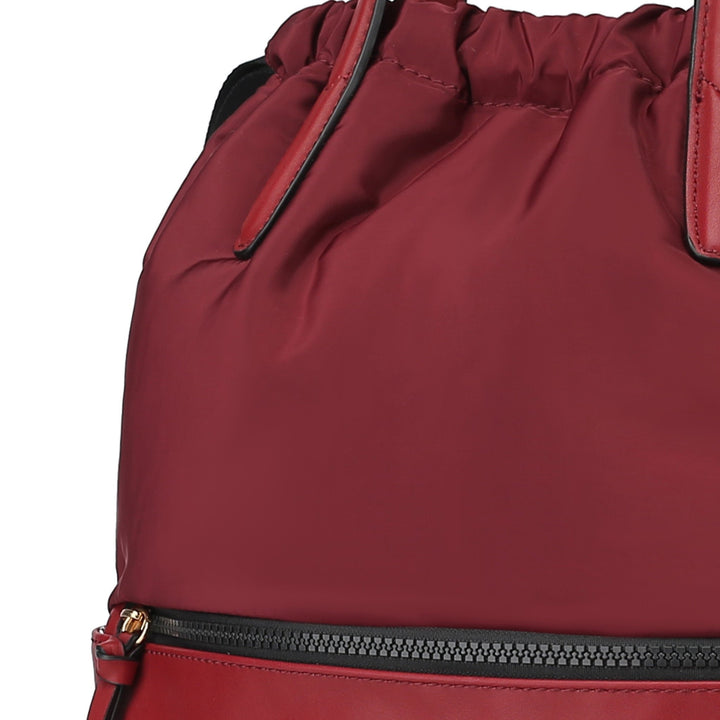 MKFCollection Lexi Packable Backpack - Vegan Leather Designer Handbag Image 4