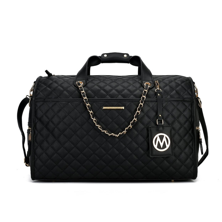 MKFCollection Lexie Weekender Bag - Vegan Leather Designer Handbag Image 2