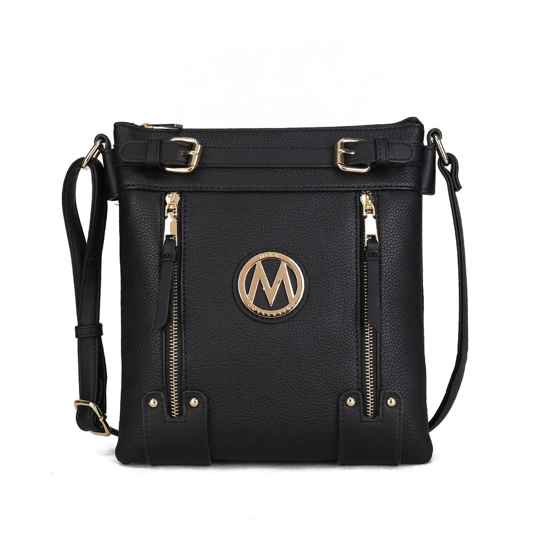 MKFCollection Lilian Crossbody Bag - Vegan Leather Designer Handbag Image 1