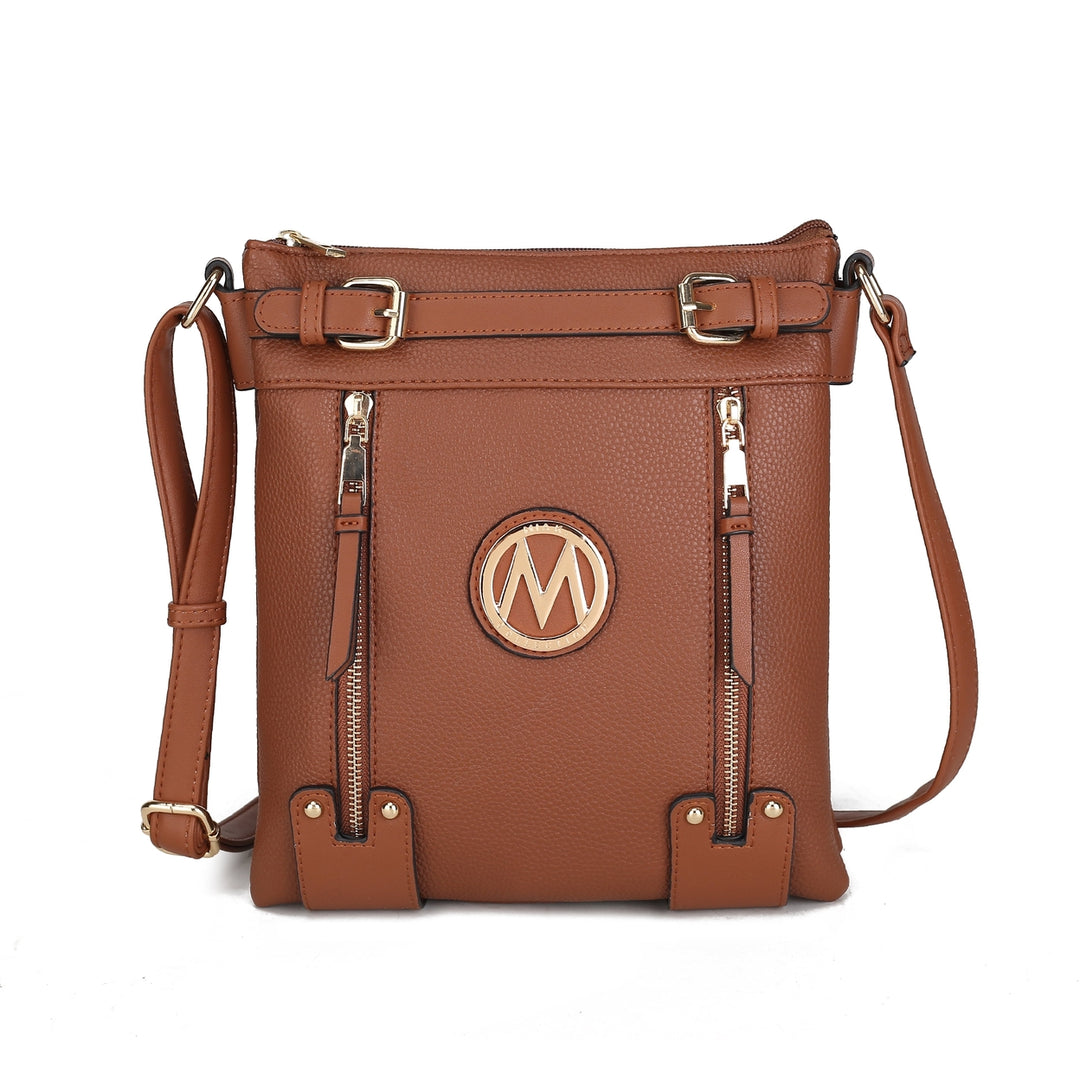 MKFCollection Lilian Crossbody Bag - Vegan Leather Designer Handbag Image 3