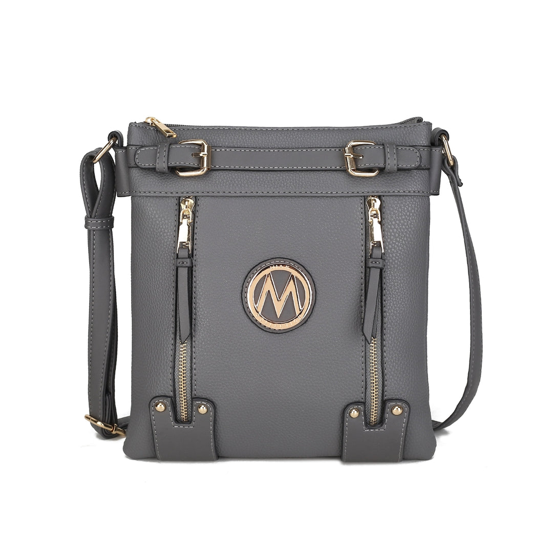 MKFCollection Lilian Crossbody Bag - Vegan Leather Designer Handbag Image 4