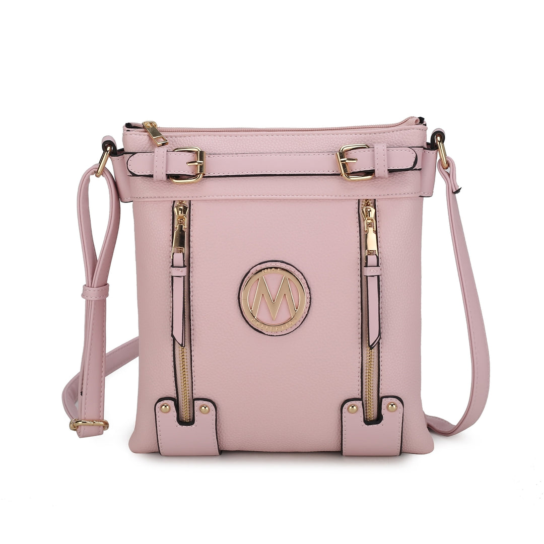 MKFCollection Lilian Crossbody Bag - Vegan Leather Designer Handbag Image 8