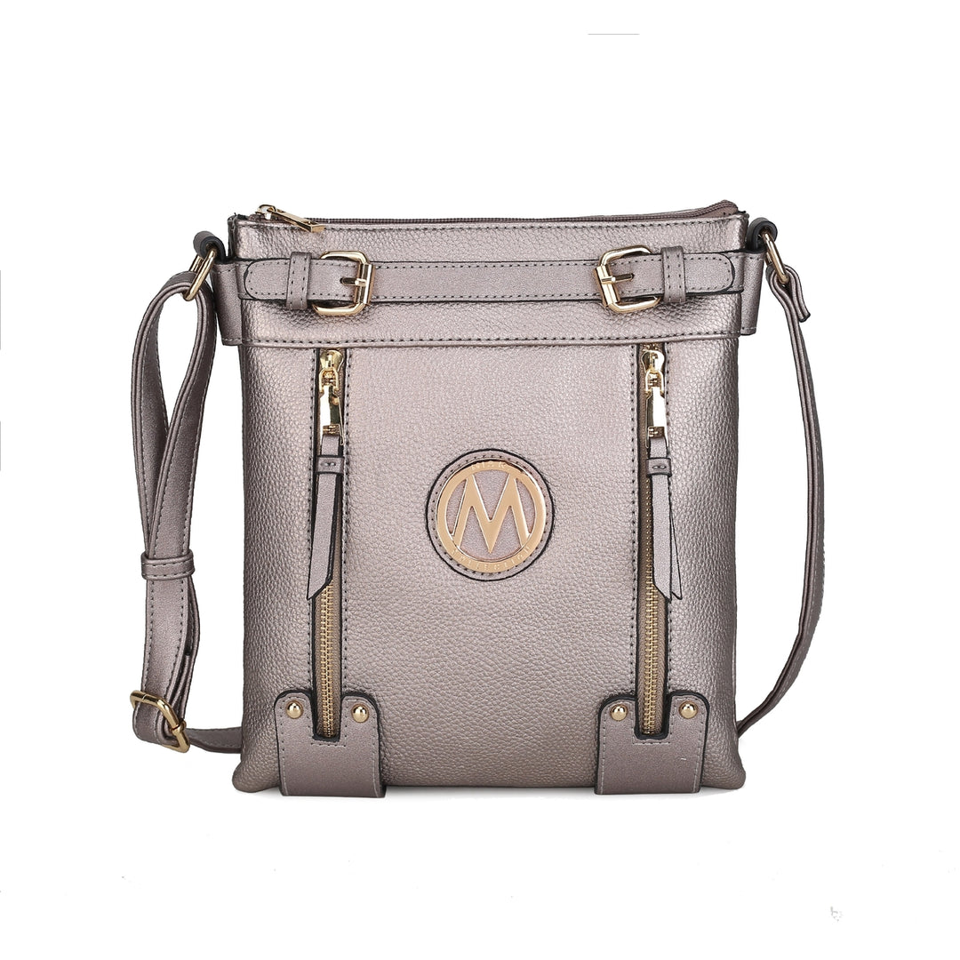 MKFCollection Lilian Crossbody Bag - Vegan Leather Designer Handbag Image 9