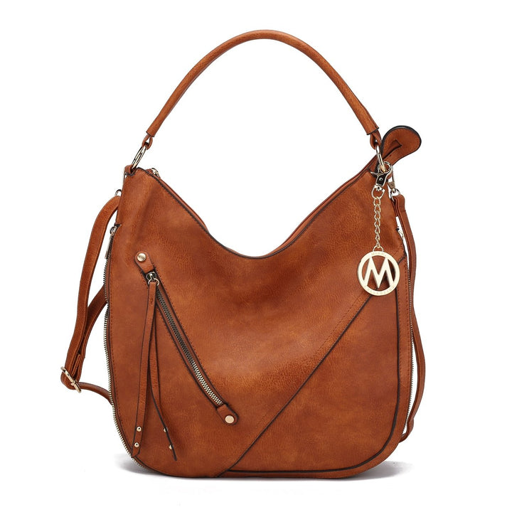 MKFCollection Lisanna Hobo - Vegan Leather Designer Handbag Image 4