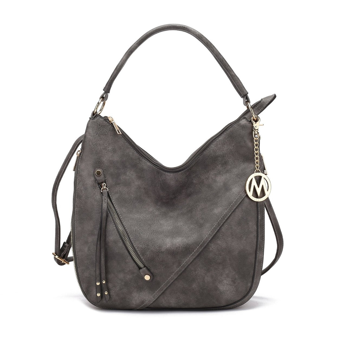 MKFCollection Lisanna Hobo - Vegan Leather Designer Handbag Image 4