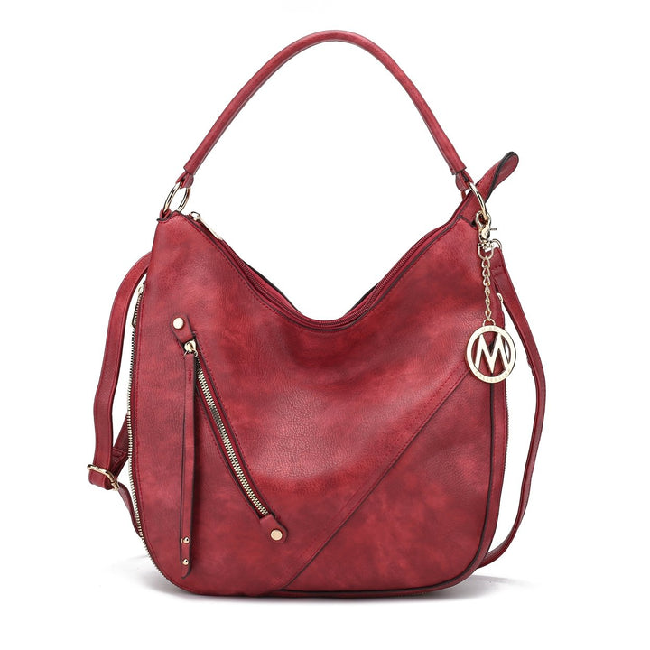 MKFCollection Lisanna Hobo - Vegan Leather Designer Handbag Image 6