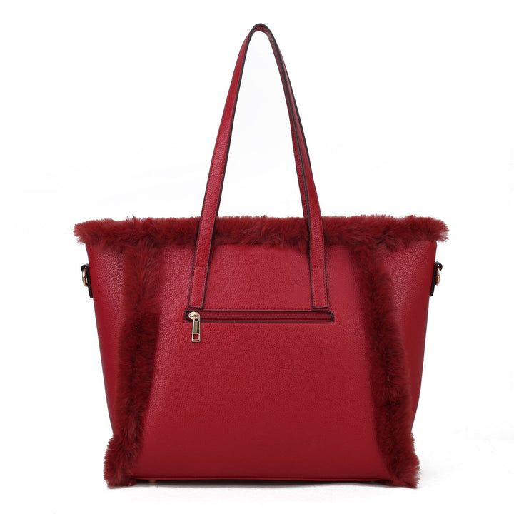 MKFCollection Liza Tote Bag - Vegan Leather Designer Handbag Image 3