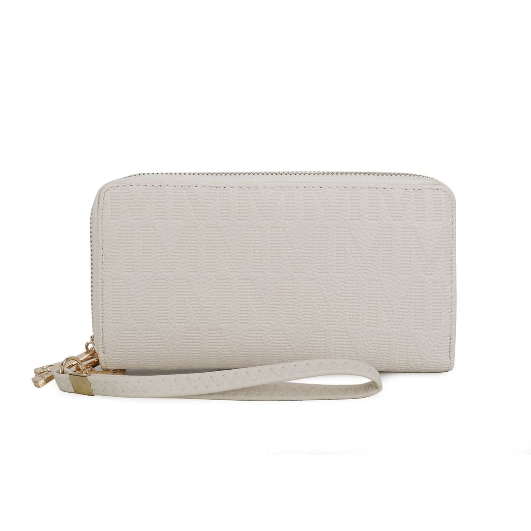 MKFCollection Lisbette Signature Wallet - Vegan Leather Designer Handbag Image 1