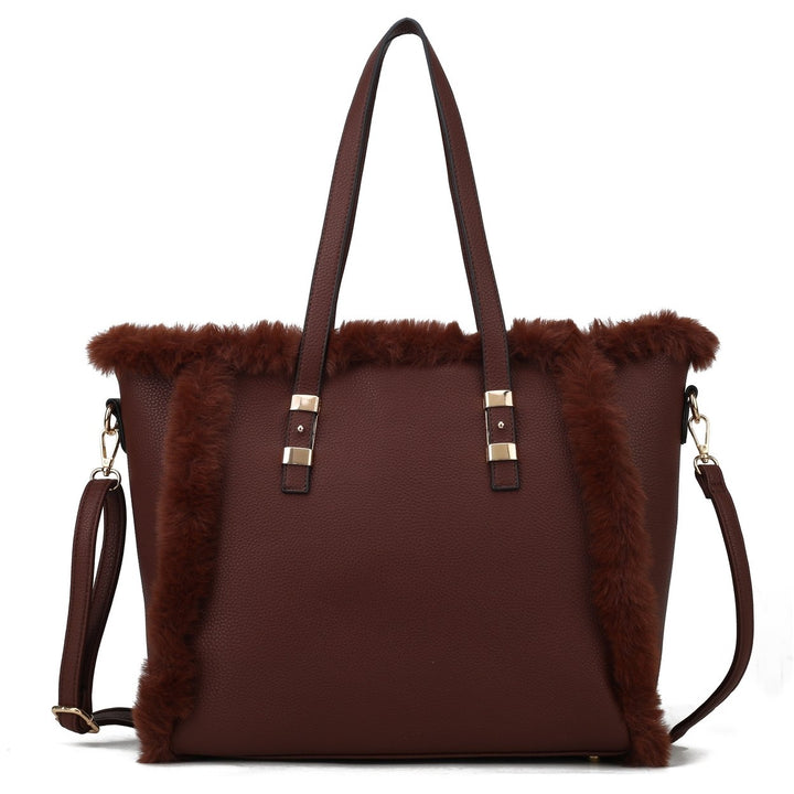 MKFCollection Liza Tote Bag - Vegan Leather Designer Handbag Image 1