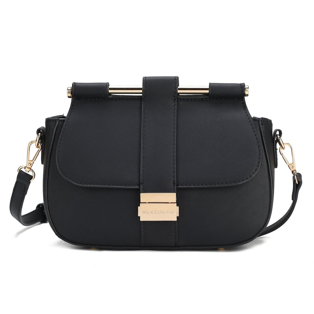 MKFCollection Londyn Crossbody Bag - Vegan Leather Designer Handbag Image 2