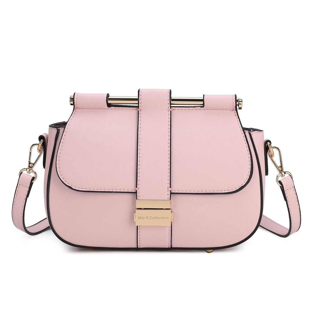 MKFCollection Londyn Crossbody Bag - Vegan Leather Designer Handbag Image 3