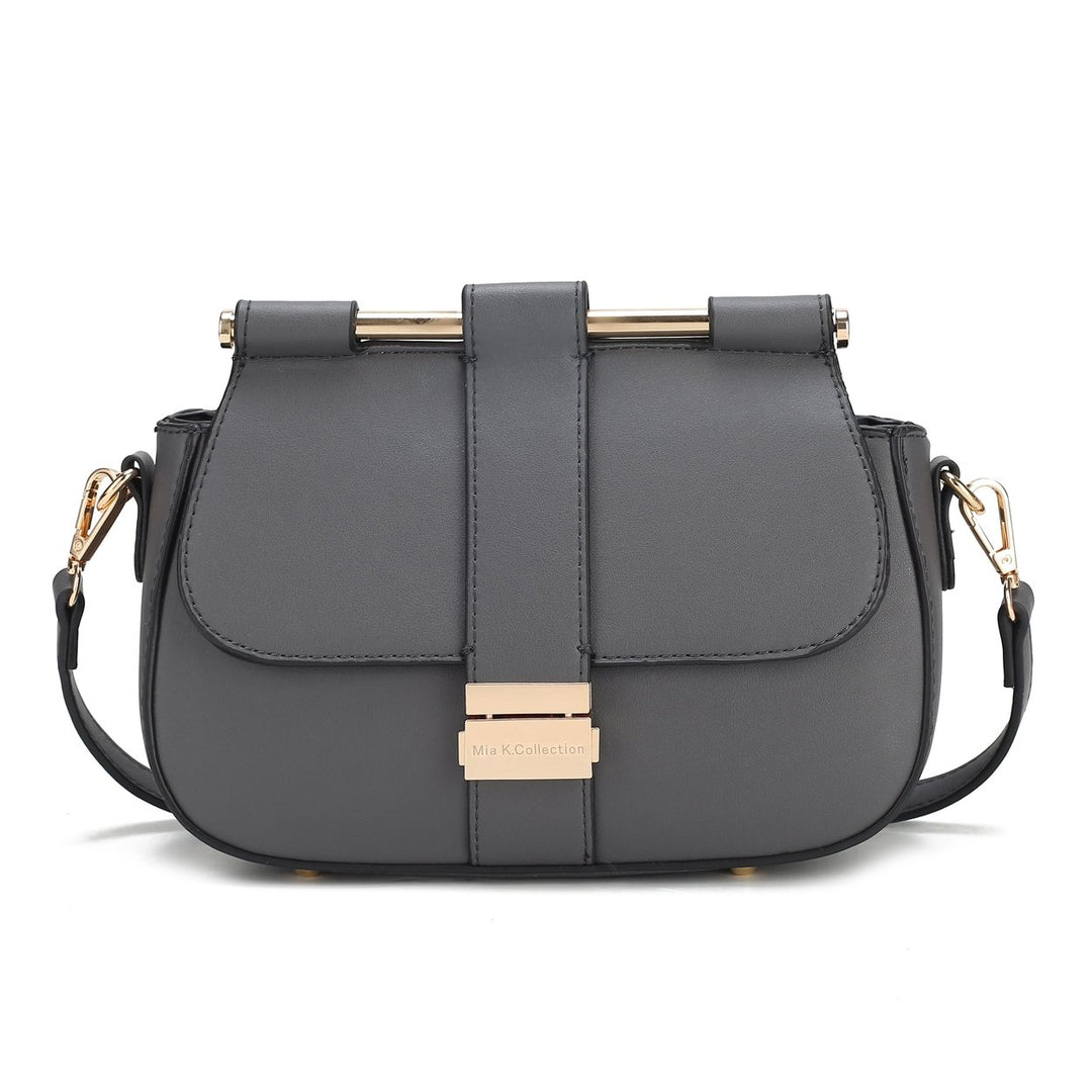 MKFCollection Londyn Crossbody Bag - Vegan Leather Designer Handbag Image 1