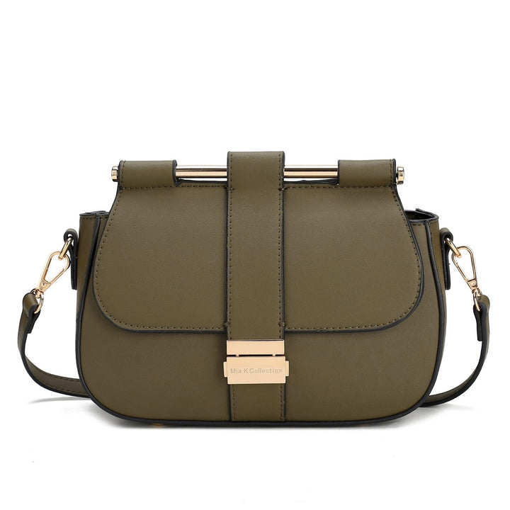 MKFCollection Londyn Crossbody Bag - Vegan Leather Designer Handbag Image 8