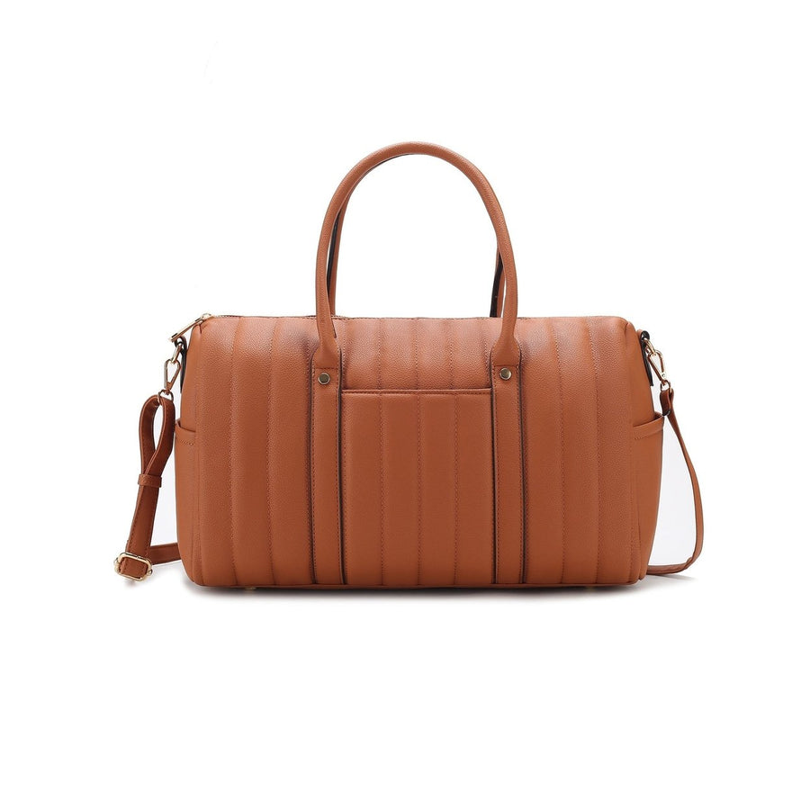 MKFCollection Luana Weekender Bag - Vegan Leather Designer Handbag Image 1