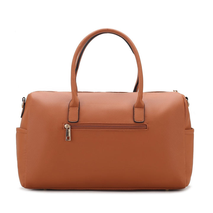 MKFCollection Luana Weekender Bag - Vegan Leather Designer Handbag Image 3