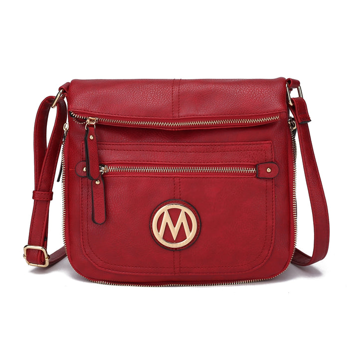 MKFCollection Luciana Crossbody Bag - Vegan Leather Designer Handbag Image 2